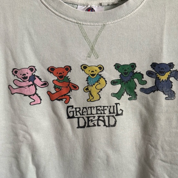 Official Grateful Dead Crewneck Sweater Dancing Bears Longsleeve 100% Cotton M - Picture 6 of 6